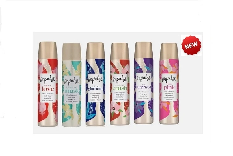 Pachet promo 6 X Deodorant Impulse 75ml div. sortimente 